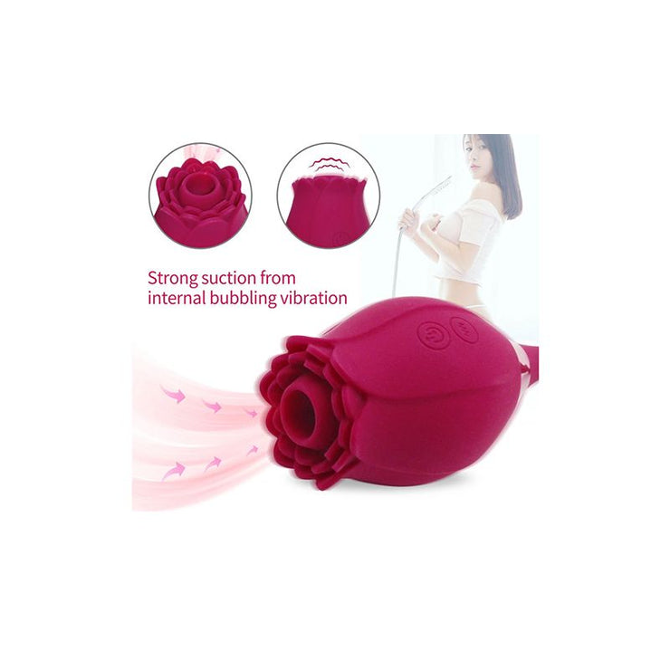 10 Modes Clitoris Suction Vibrating New Rose Massage Vibrator As A Gift